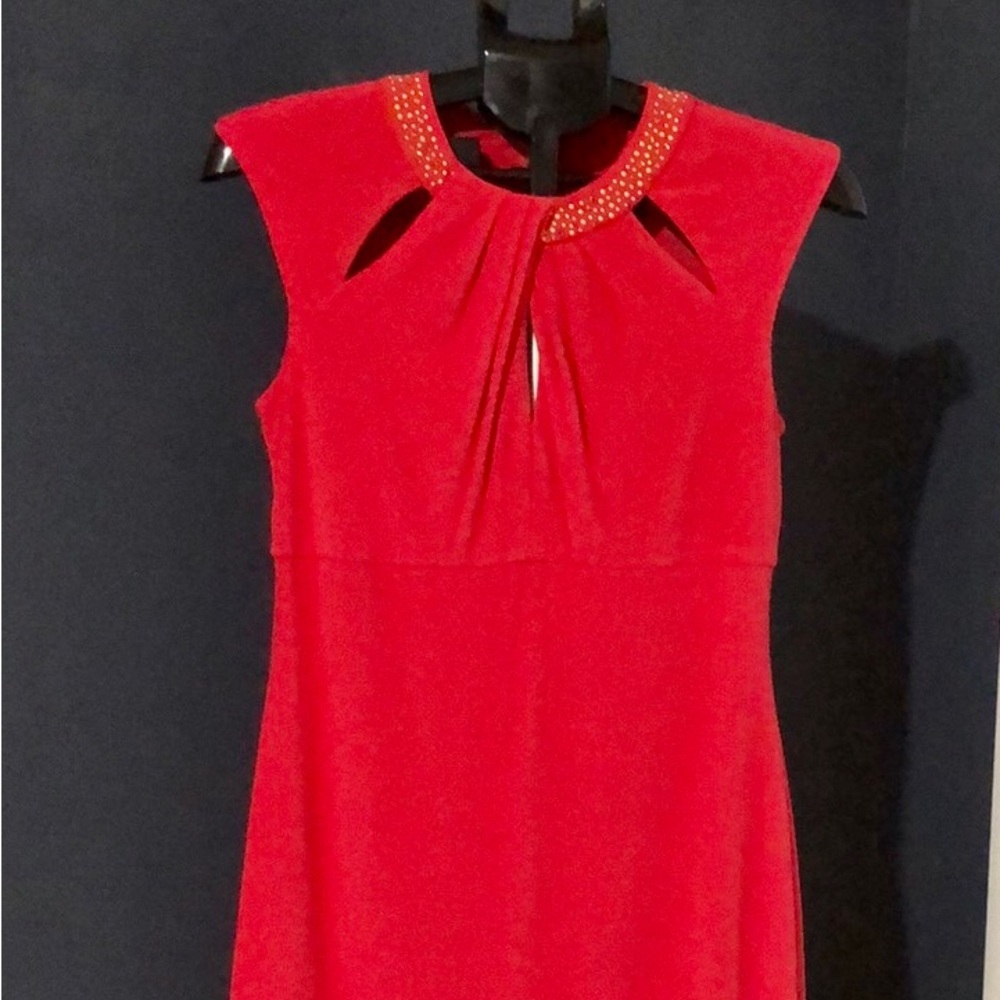 I-N-C Elegant Red Sleeveless Dress